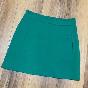 Zara Woman Green Mini Skirt Pockets Small